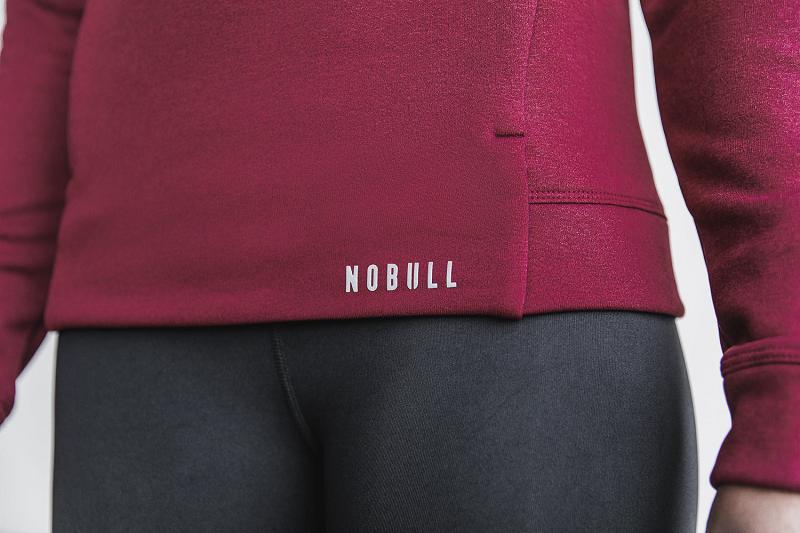 Women's Nobull WoPerformance Pullover Hoodie Red | SG L3146I